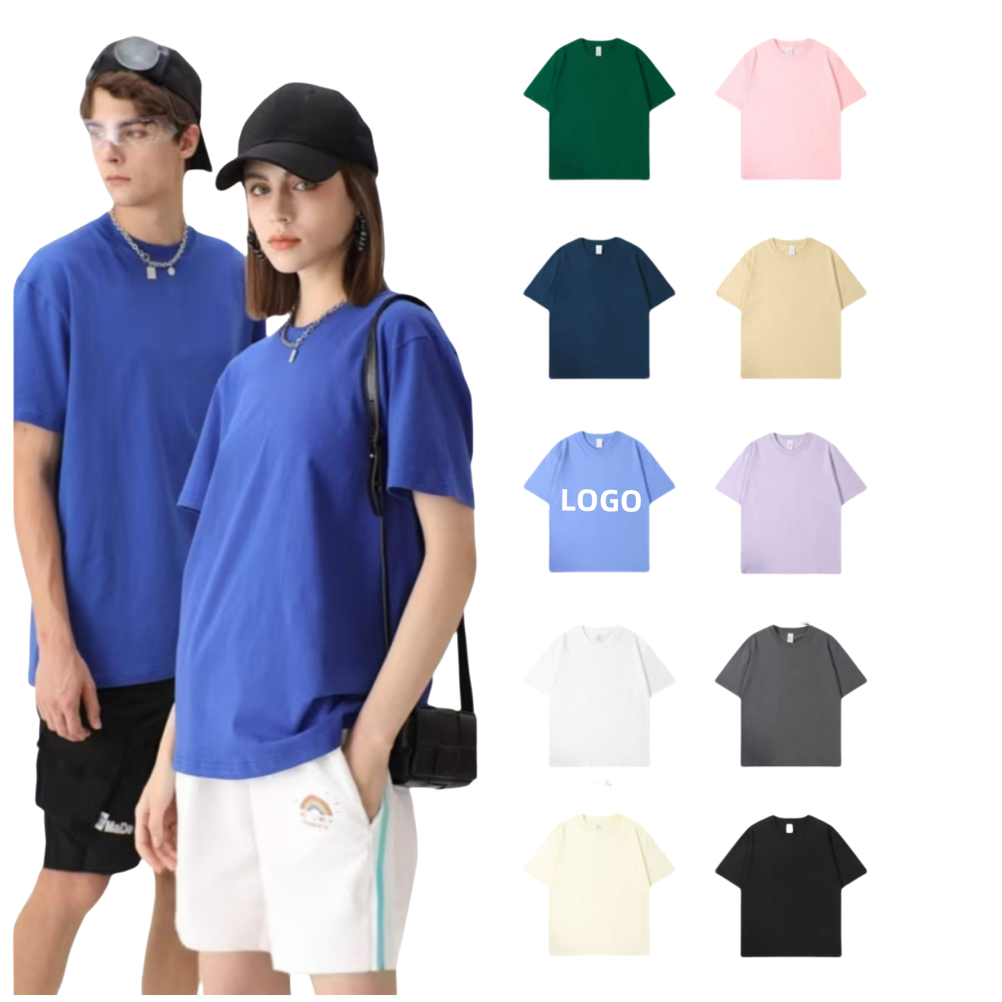 Custom Unisex 230g Heavy Duty Cotton T-shirt For Summer 11