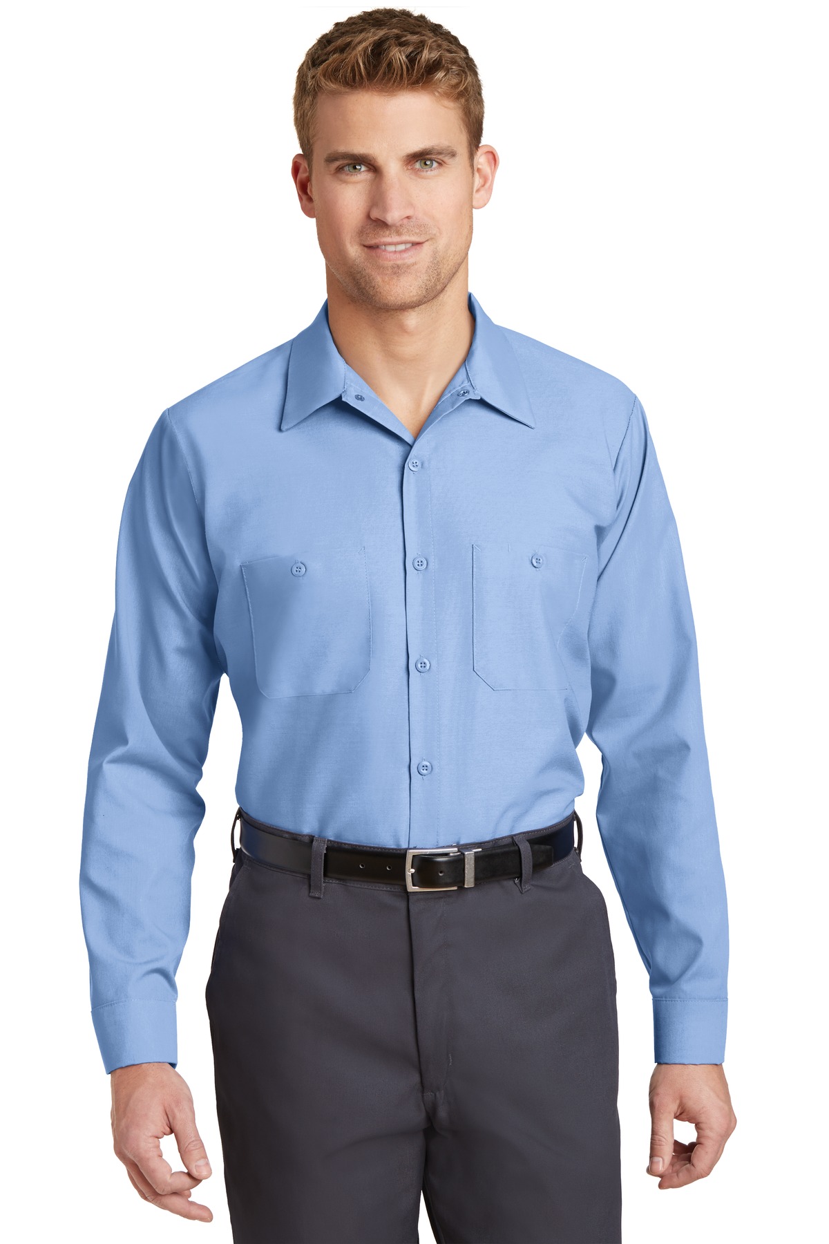 Red Kap Long Sleeve Industrial Work Shirt. SP14 22
