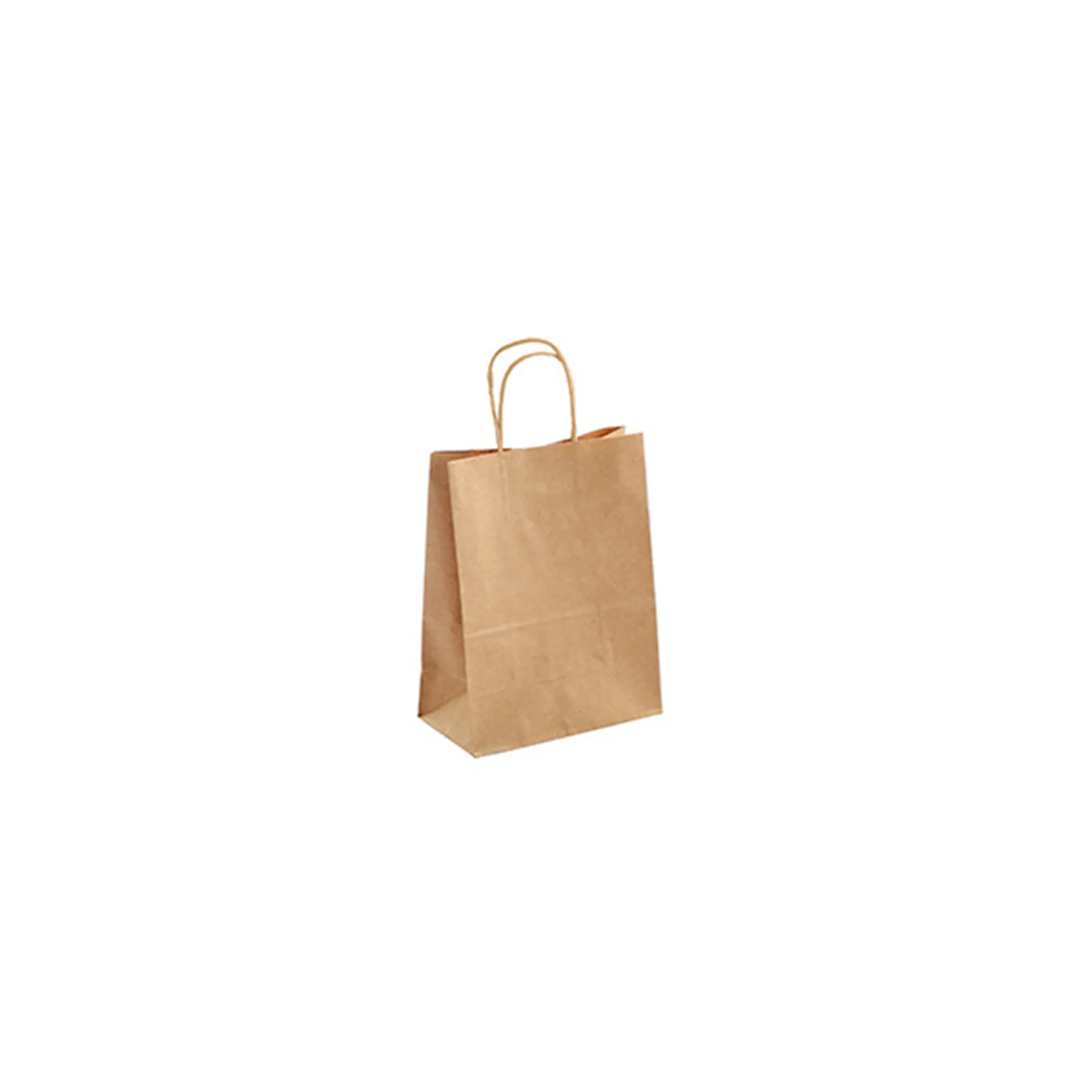 Kraft Paper Shopping Bag in Multiple Sizes 8.25"x3.25"x5.25" 8