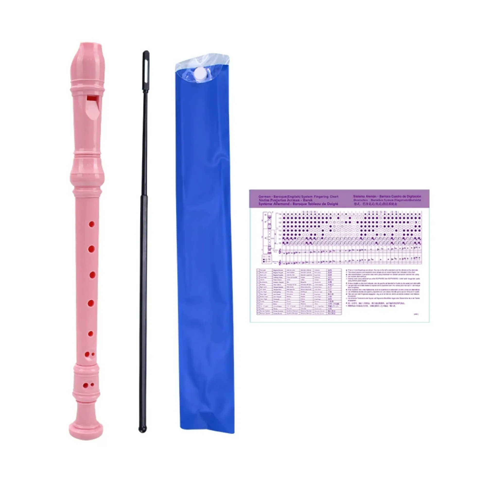 Soprano Recorder German Style 8 Holes Easy Instrument 8