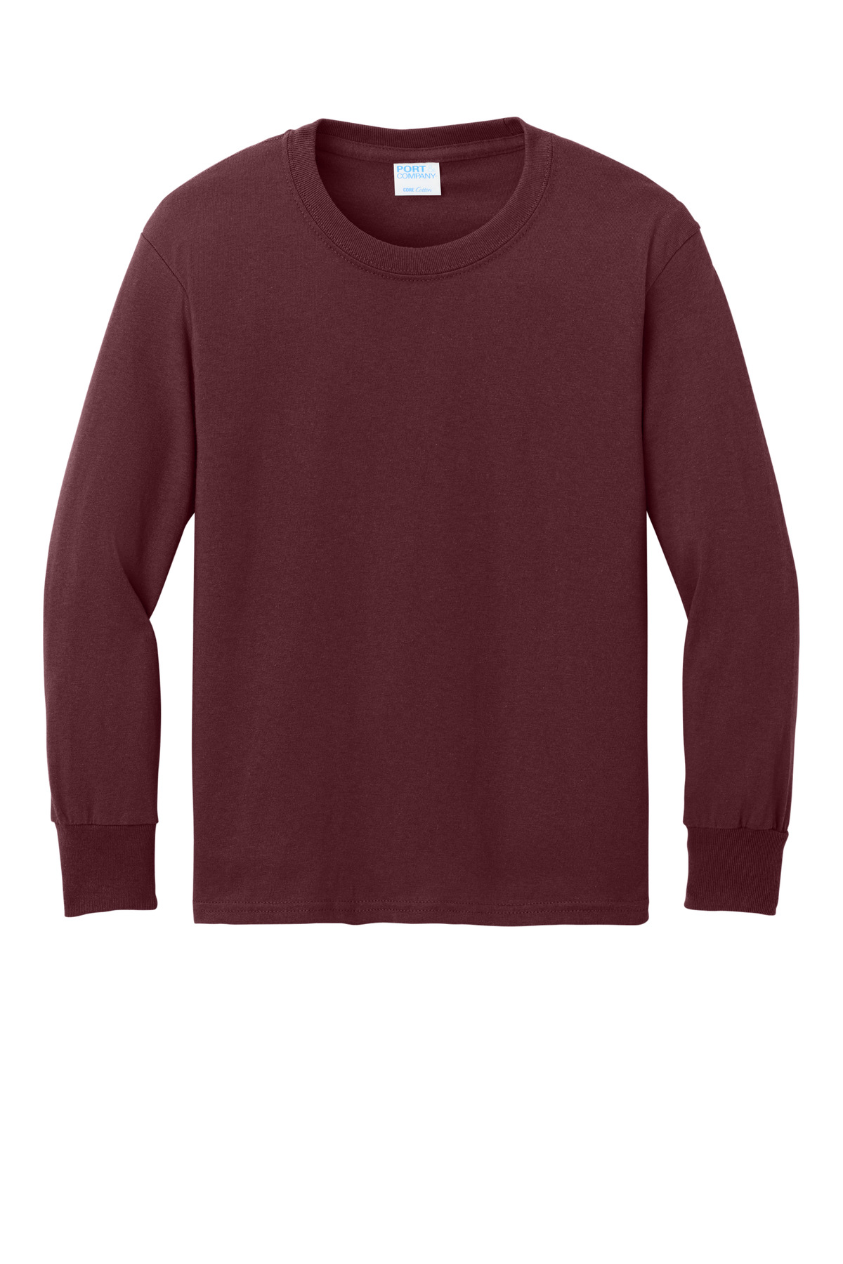 Port & Co Youth Long Sleeve Core Cotton Tee. PC54YLS 111