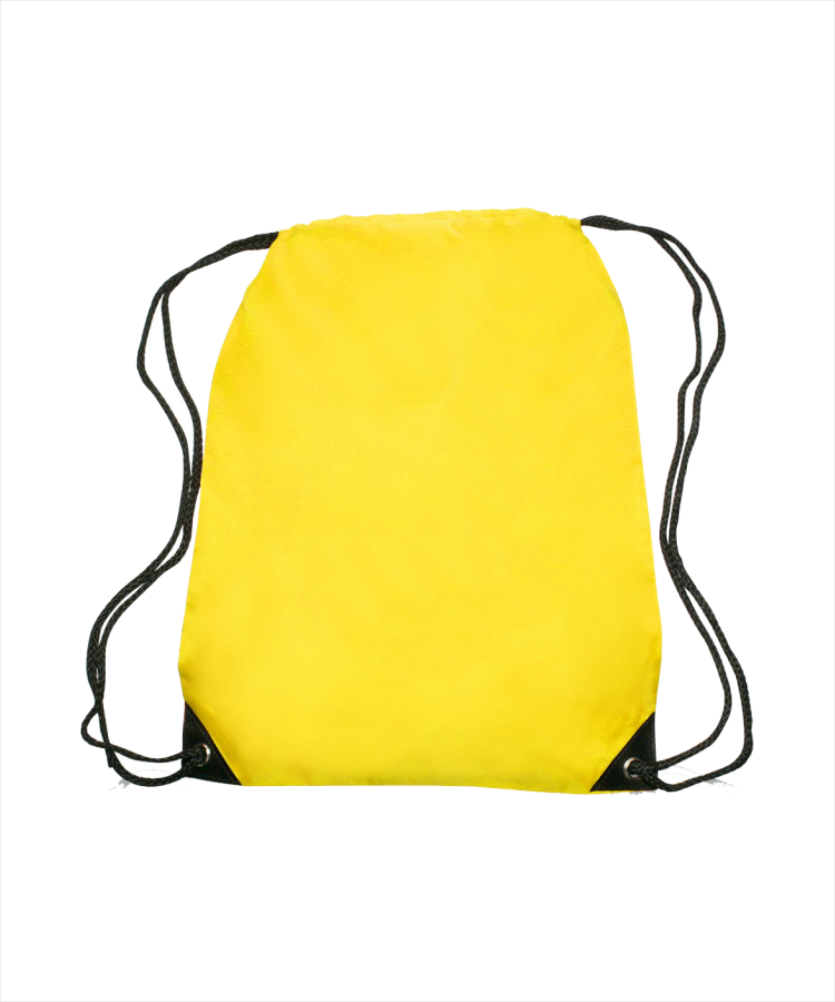 Union Printed - Black Trim Drawstring Bags 2