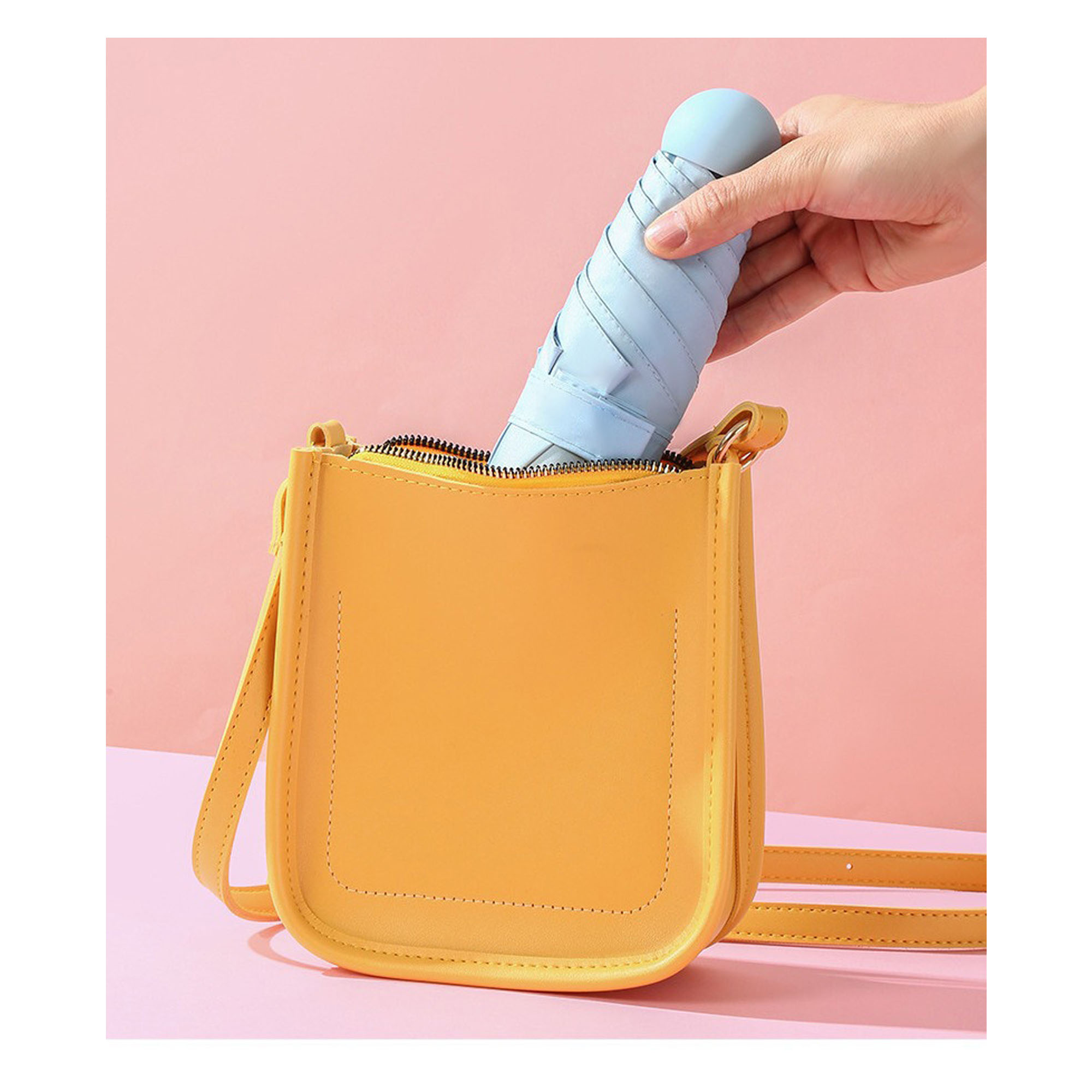 Rubber Rain And Sunscreen Dual-Use Umbrella ?C All-Weather Protection 3