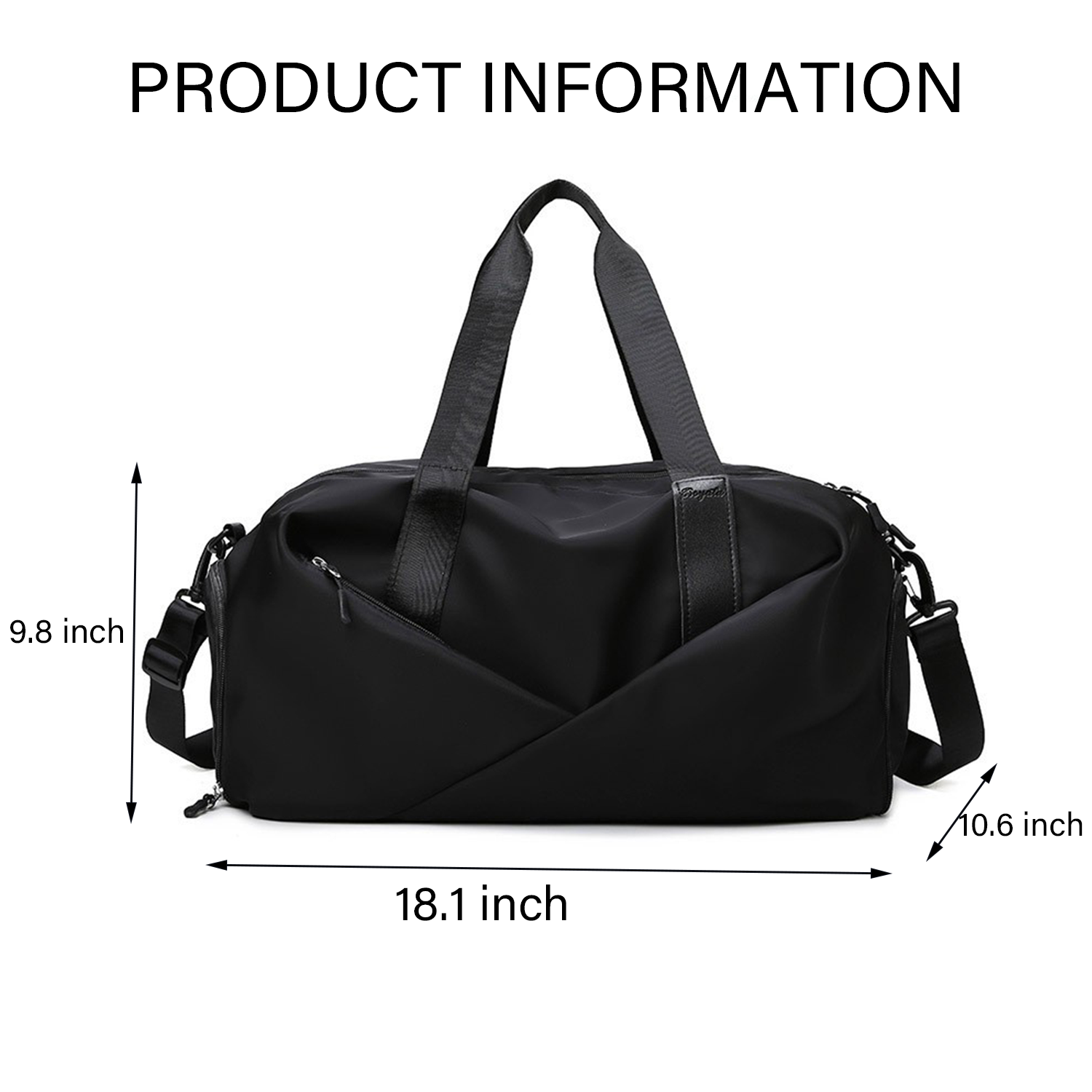 Gym Duffel Travel Bag with Wet Pocket Shoes for Women 9