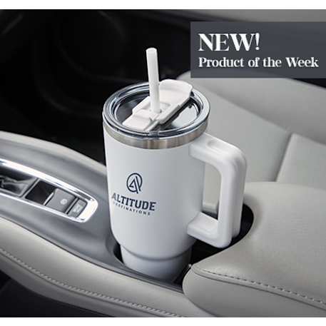 Pinnacle Recycled Travel Tumbler with Straw 40oz 363