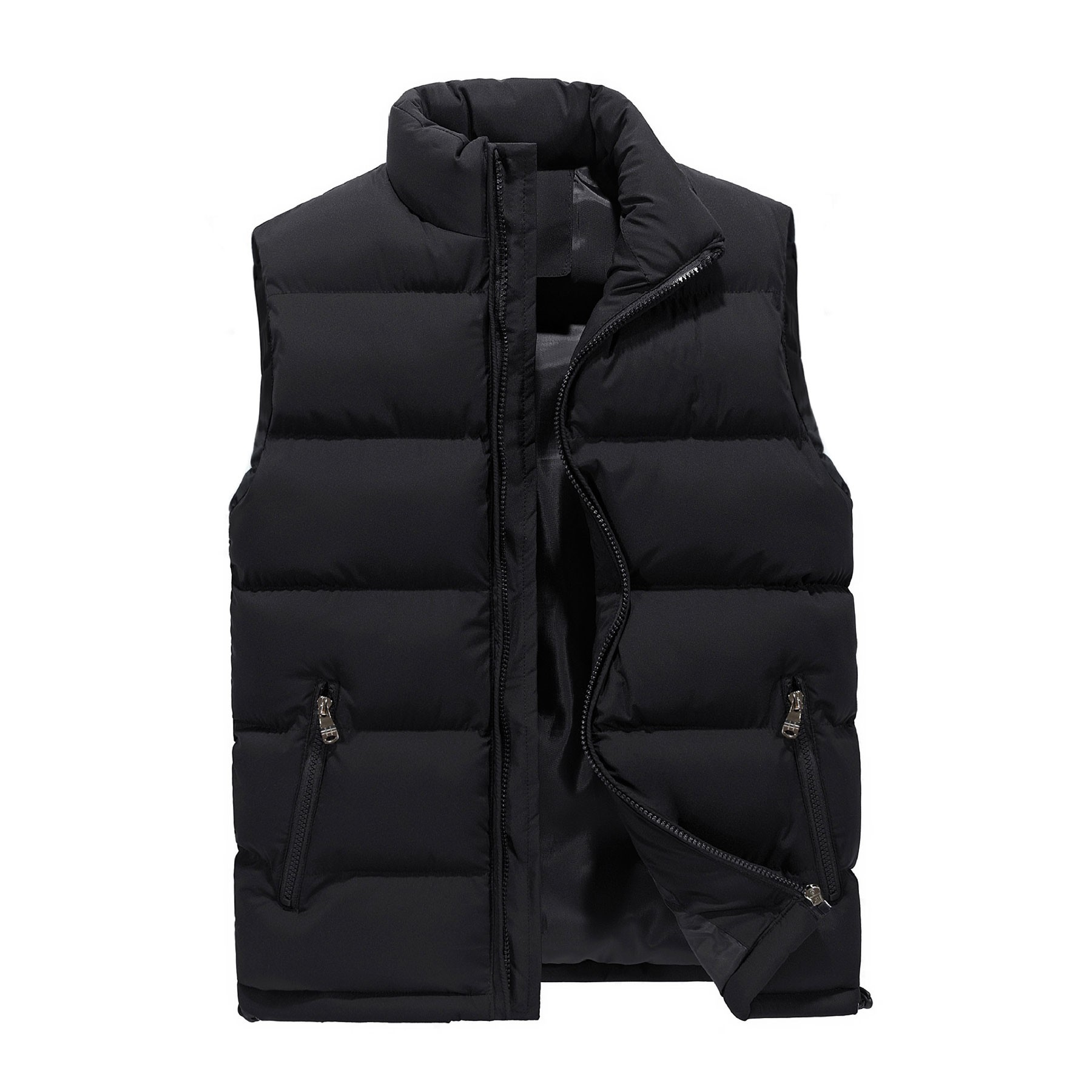 Unisex Winter Warm Stand Collar Vest 4