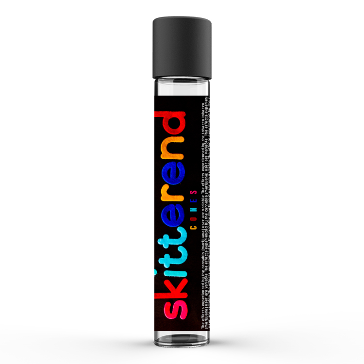 Glass Pre Roll Tube with Custom Sticker / Label 6