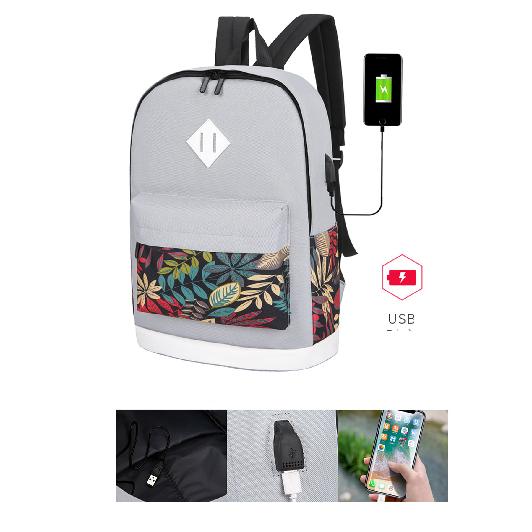 3-in-1 Business Laptop Backpack Set 7