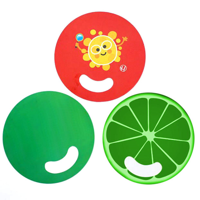 Round Custom Hand Fan 7.09"D 3
