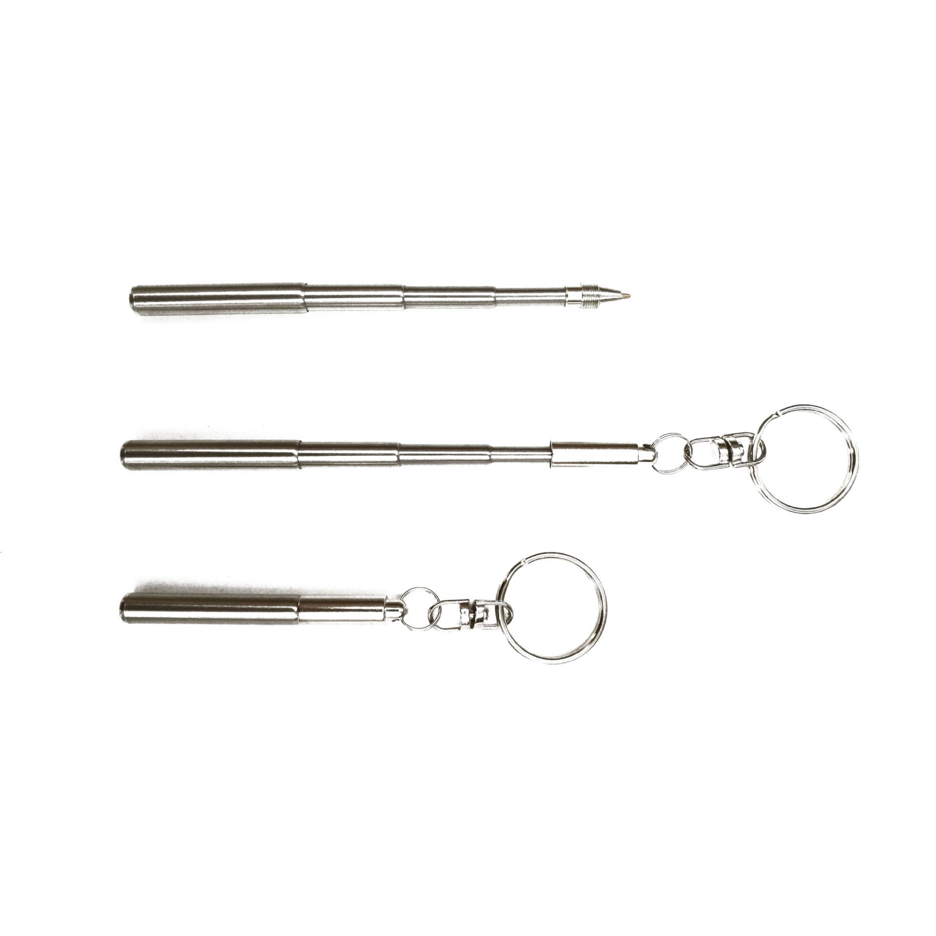 Metal Keychain with Ballpoint Pen 2