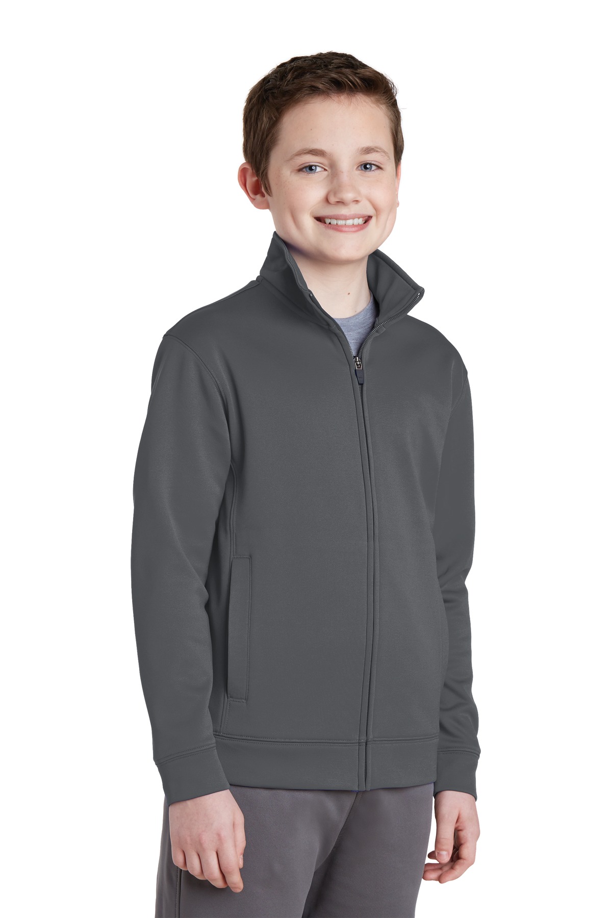 Sport-Tek® Youth Sport-Wick Fleece Full-Zip Jacket 2