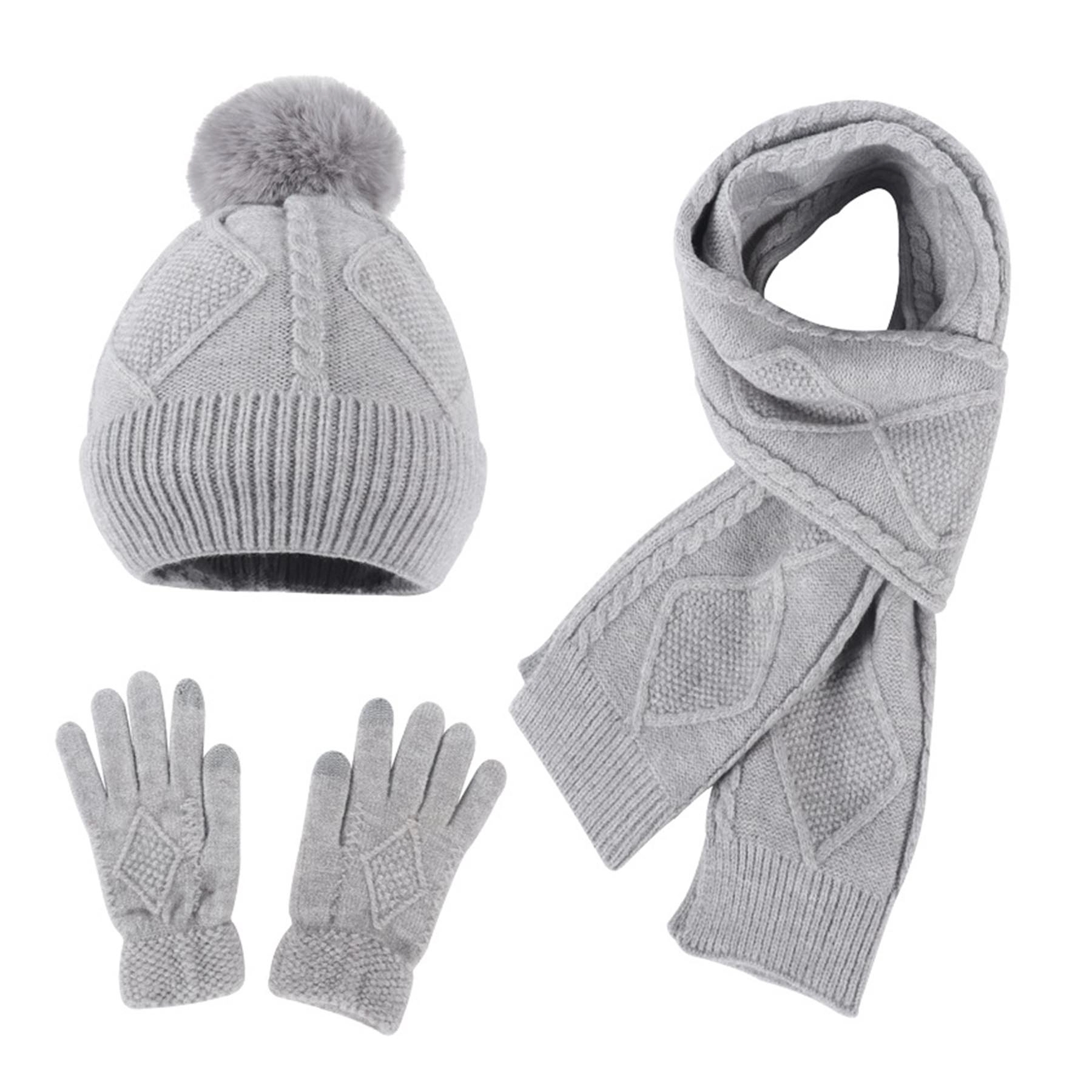 3Pcs Winter Scarf Set 5