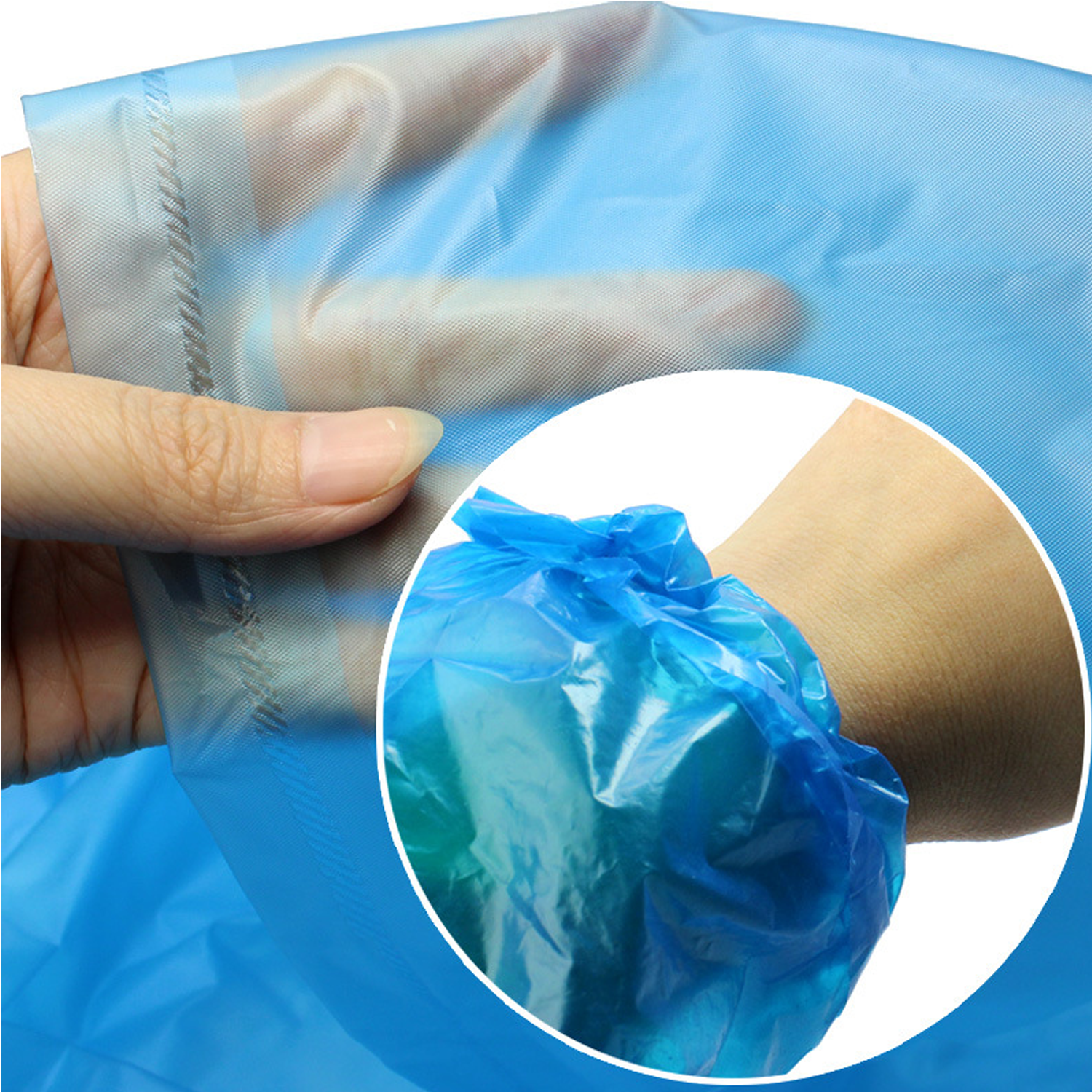 Disposable Plastic Raincoat 3