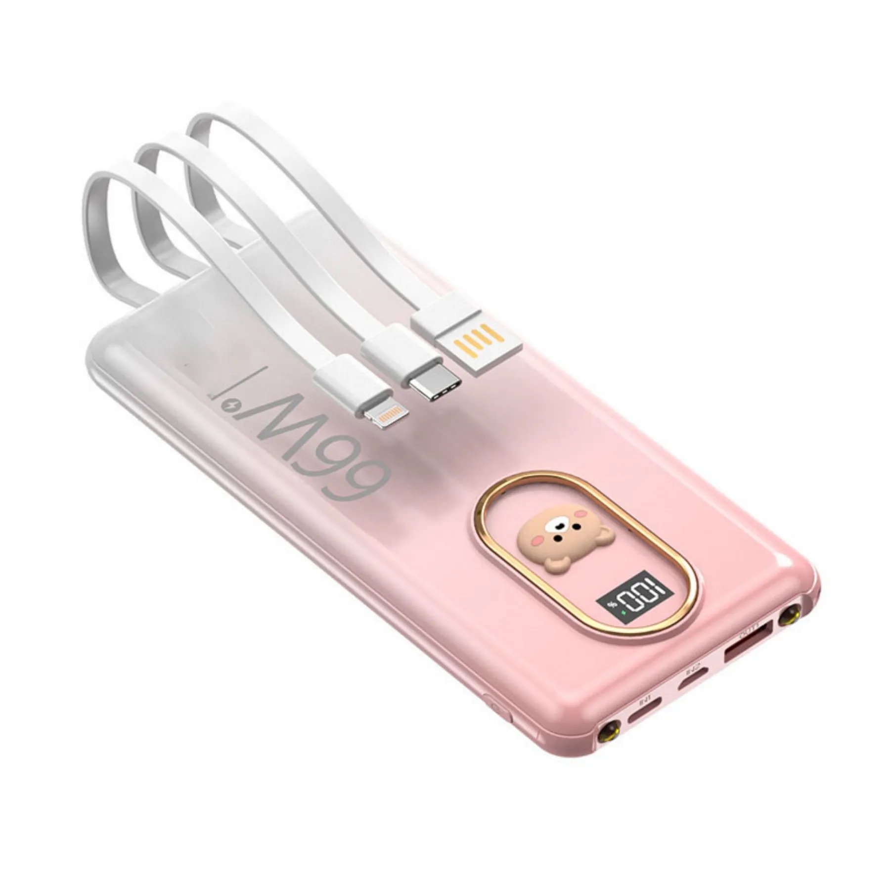 Portable Power Bank With LED Light 5