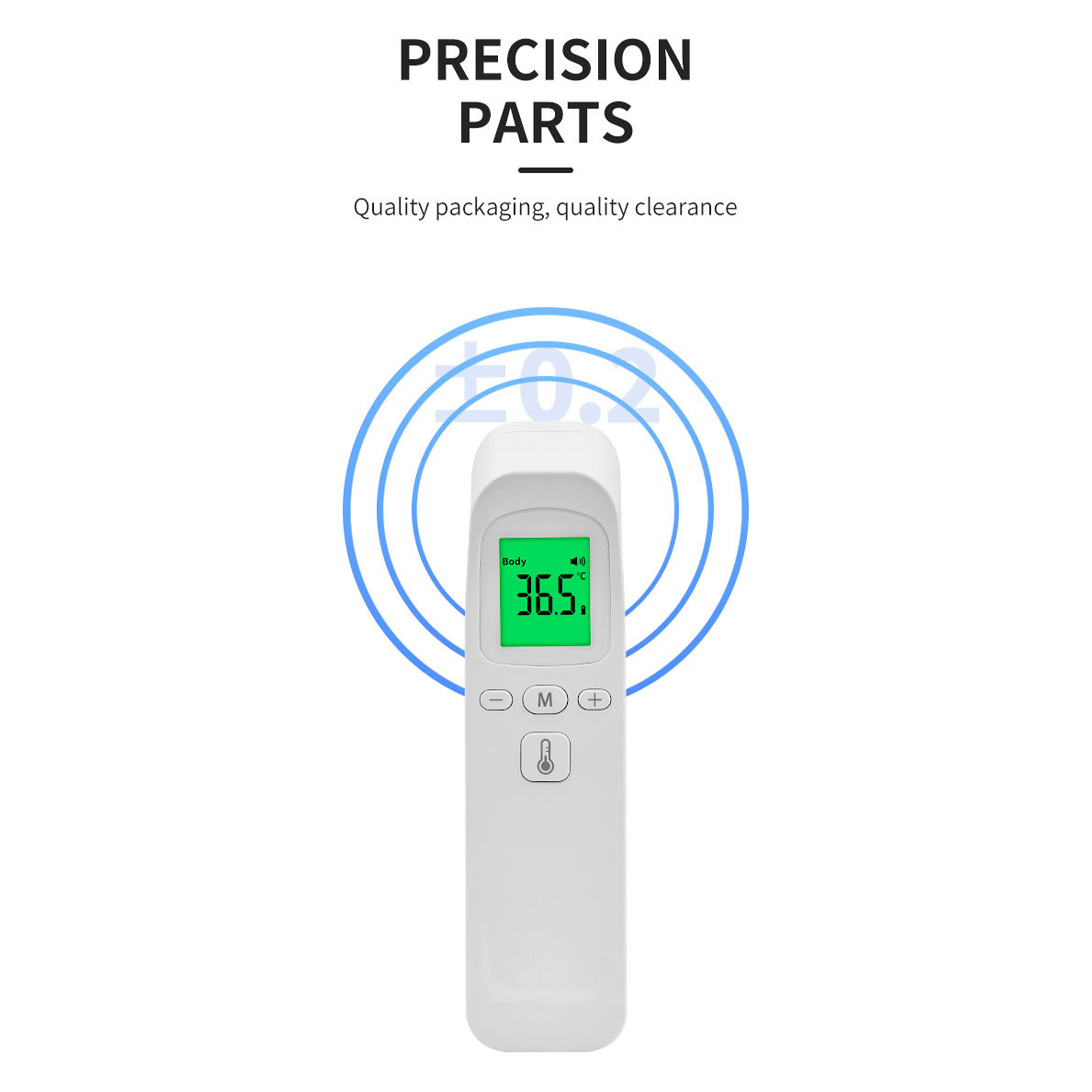 Plastic Hand Held Thermometer Gun 2