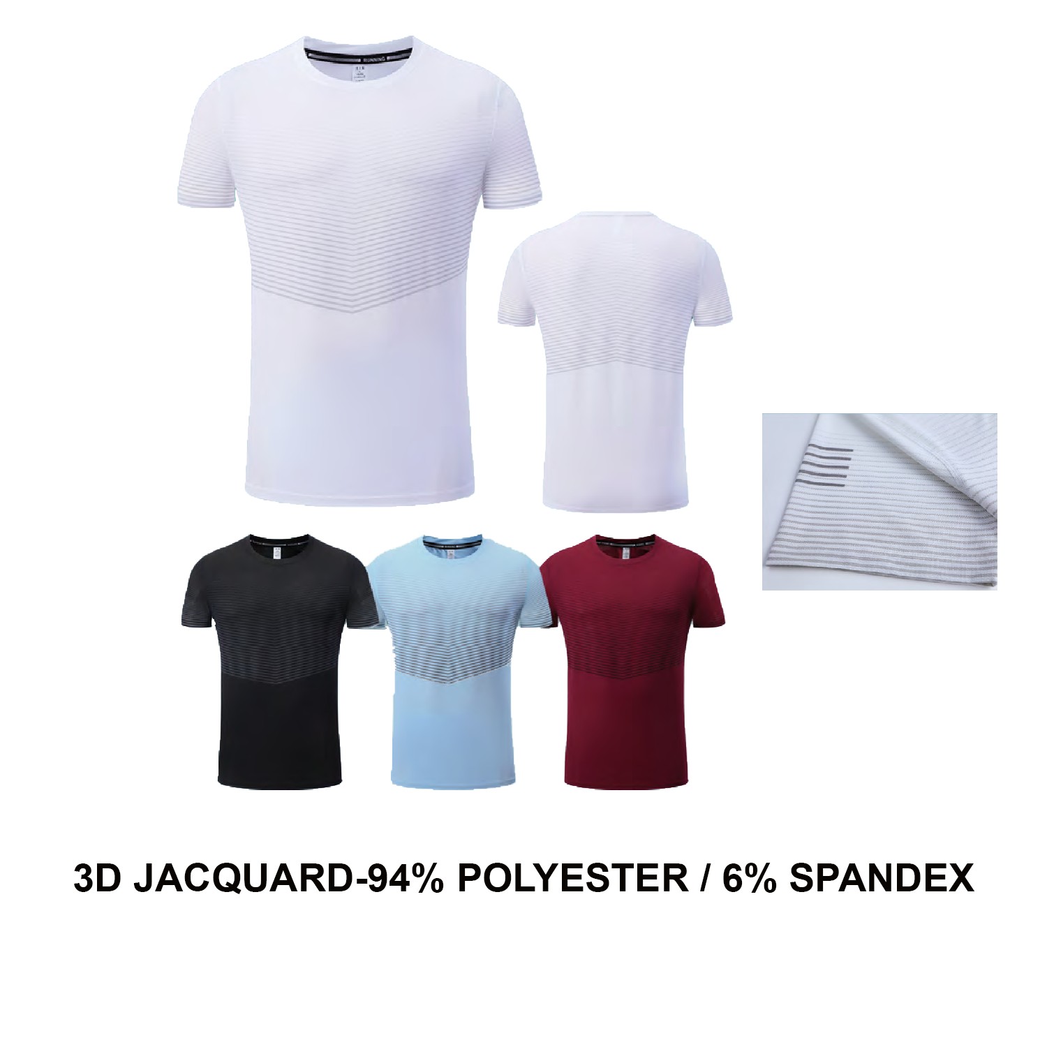 Men's Running Short Sleeve T-Shirt - Stock Style 5