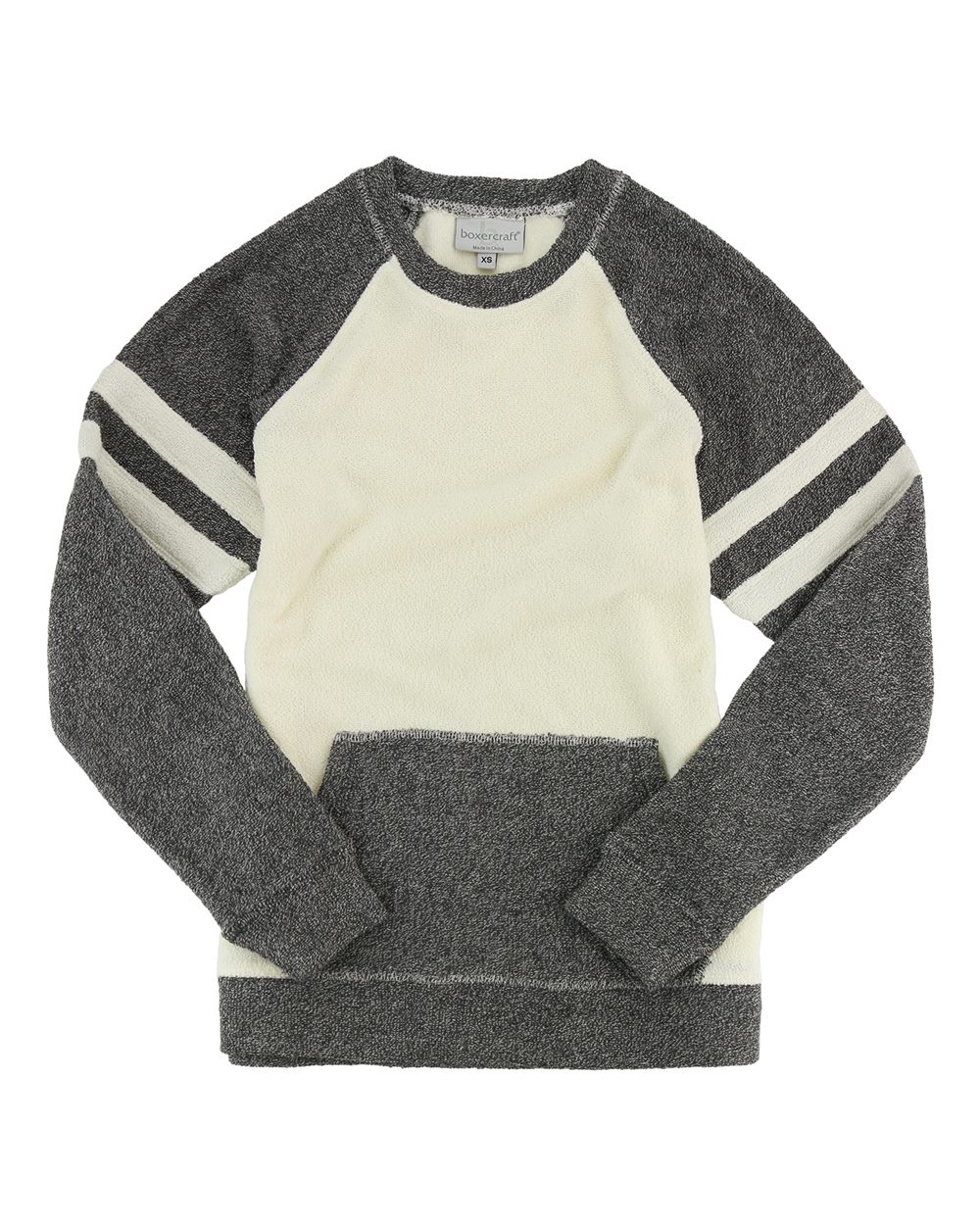 Women's Cozy Contrast Fleece Crewneck Pullover - L04 14