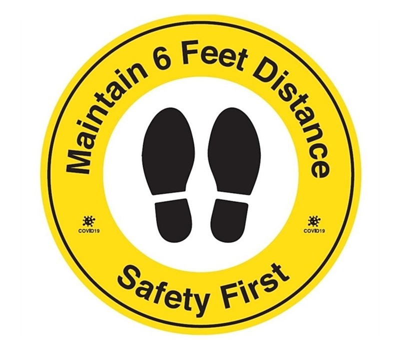 12 inch Custom Vinyl Floor Decal 2