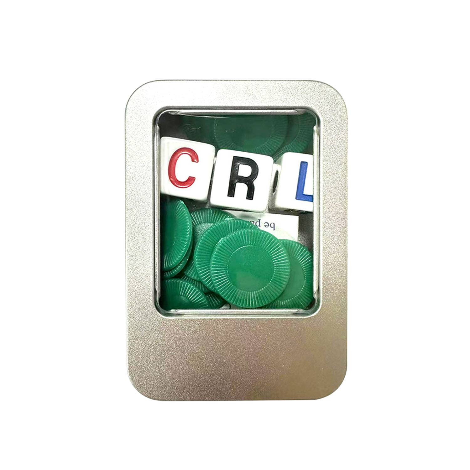 Left Center Right Dice Game Set with Chips 7