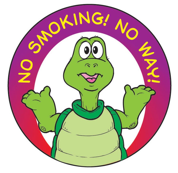 STICKERS - No Smoking! No Way! Sticker Roll 2