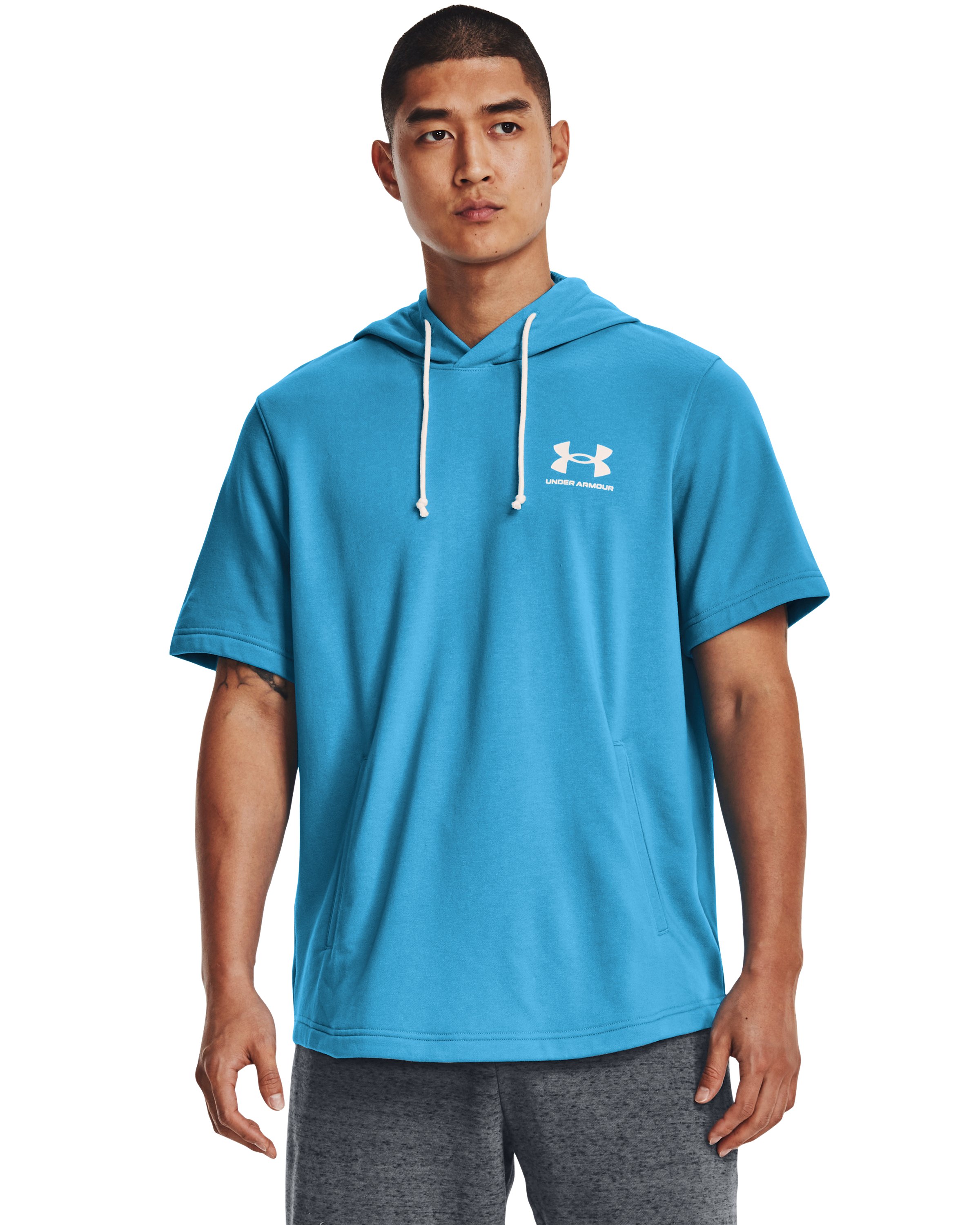 UA Rival Terry Men's Short Sleeve Hoodie 21
