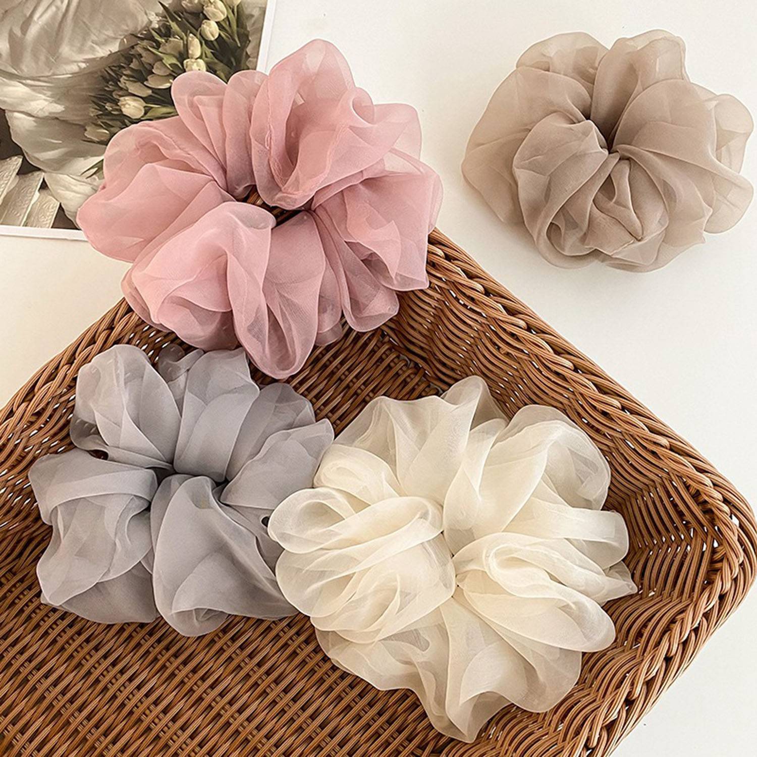 Chiffon Hair Scrunchie 6