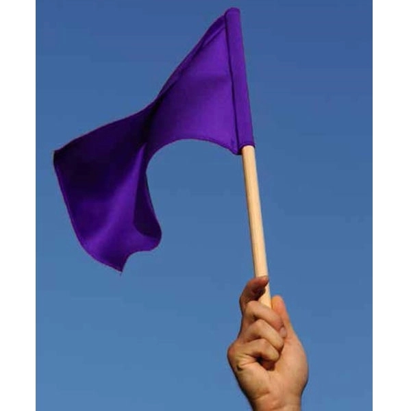 4" x 6" Stock Attention Stick Flags - ePoly 2