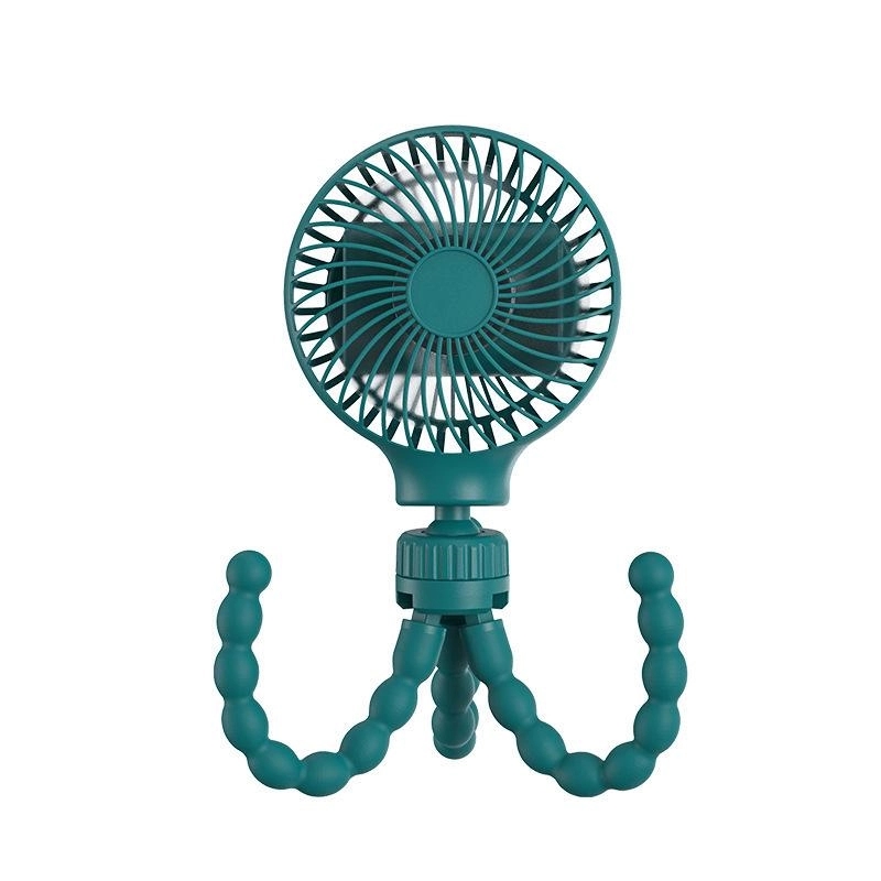 Mini Handheld Stroller Fan with Flexible Tripod 4 Speeds 6