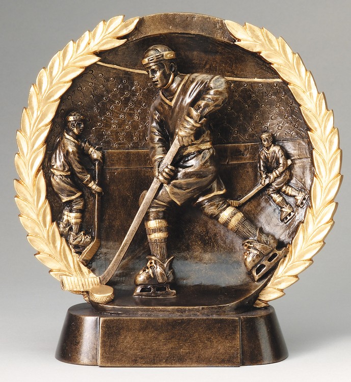 Hockey High Relief Circular Plate Award 1