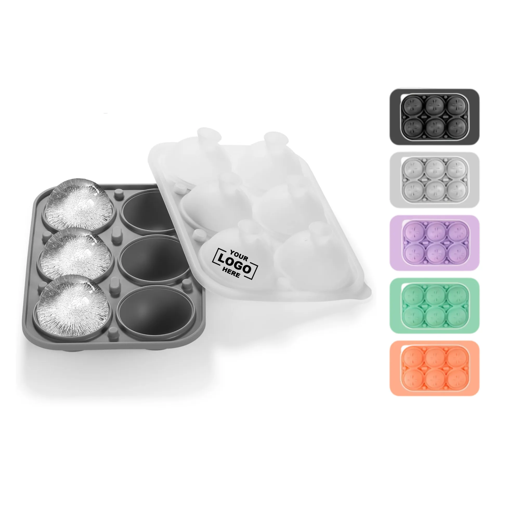 Silicone Six-Cavity Ice Ball Mold