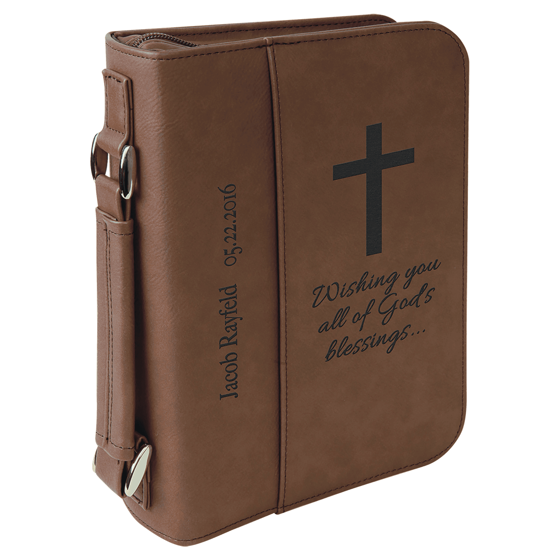 Bible Cover in Dark Brown 2