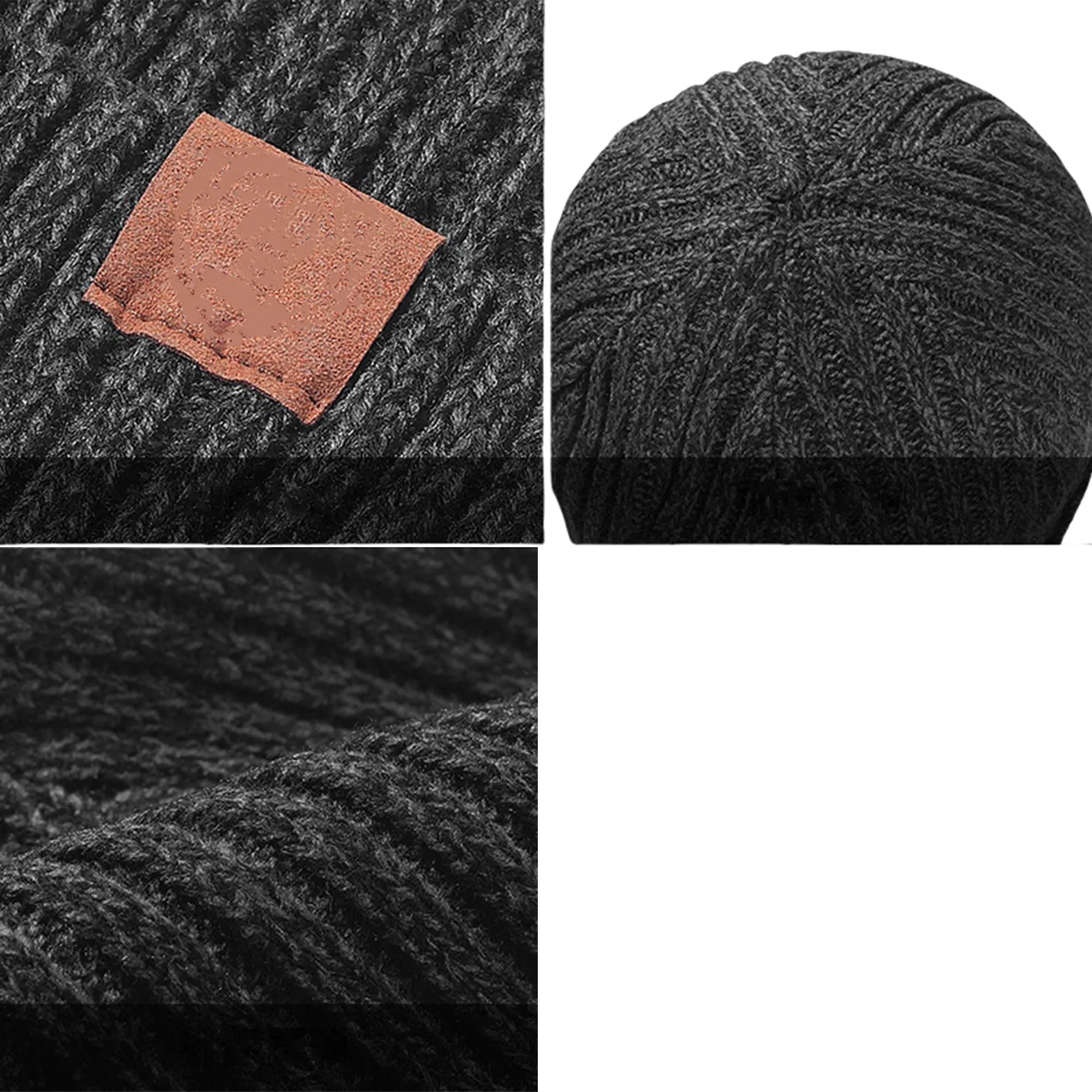 Winter Thick Knit Beanies Hats 6