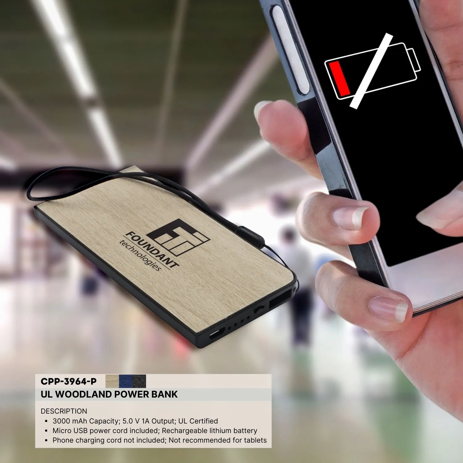 UL WOODLAND POWER BANK 6
