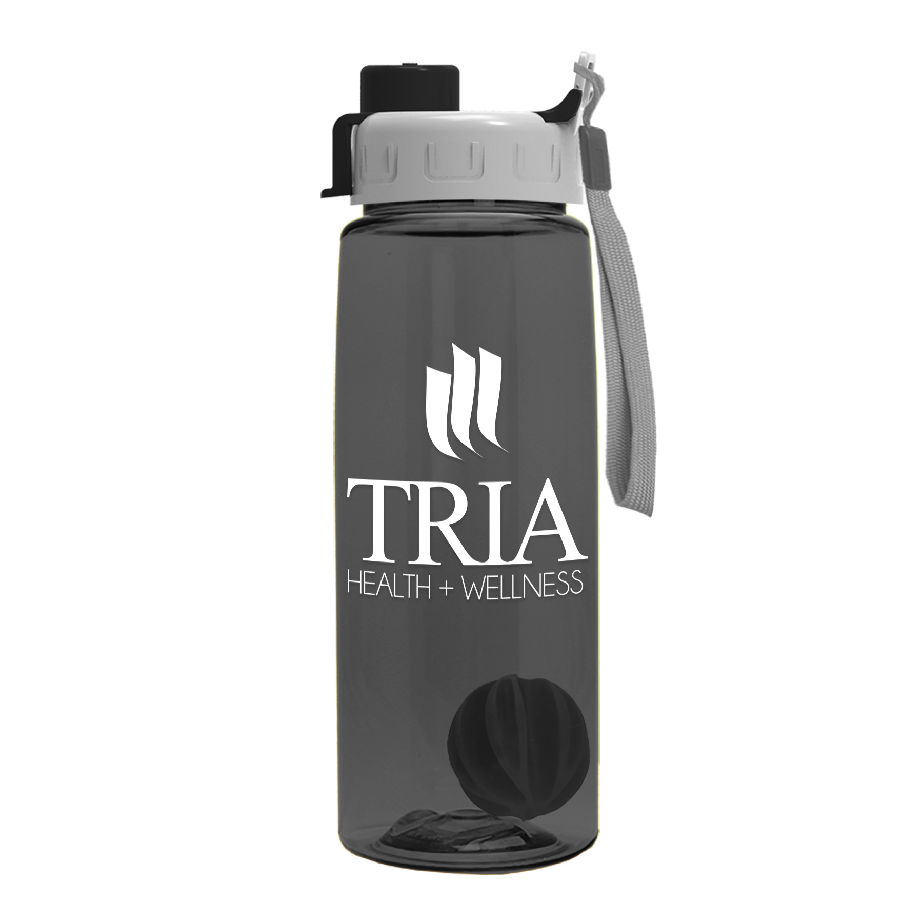The Flair - 26 oz. Transparent Tritan Bottle with Quick Snap and Mixing Ball 5