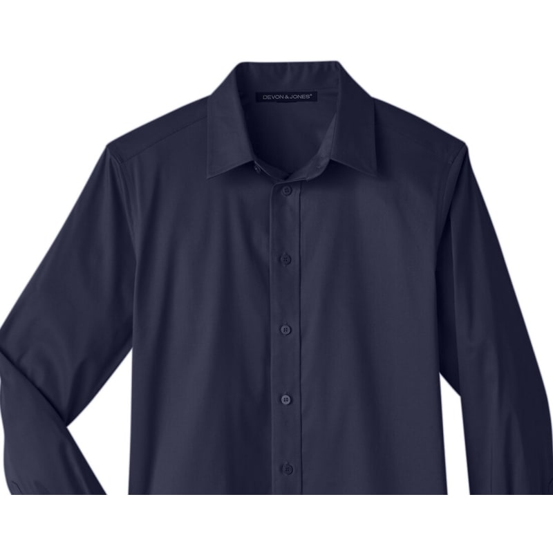 Devon & Jones Men's Crown Collection™ Stretch Broadcloth Slim Fit Shirt 8