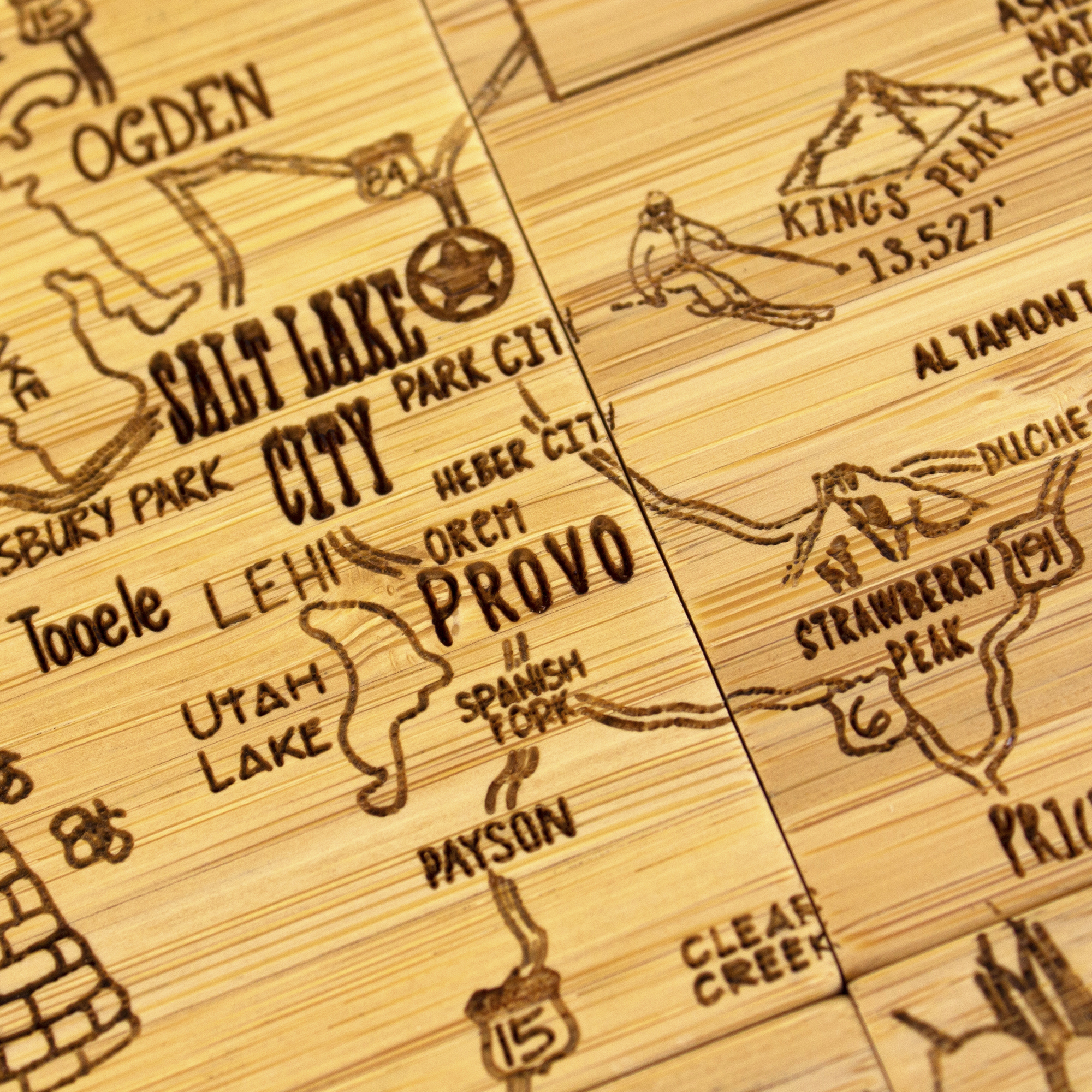 Utah Puzzle Coaster Set 4