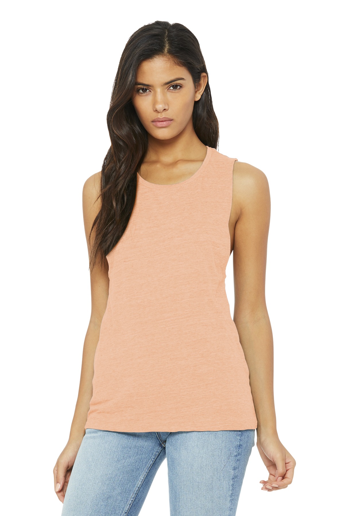 BELLA+CANVAS Women's Flowy Scoop Muscle Tank. BC8803 91