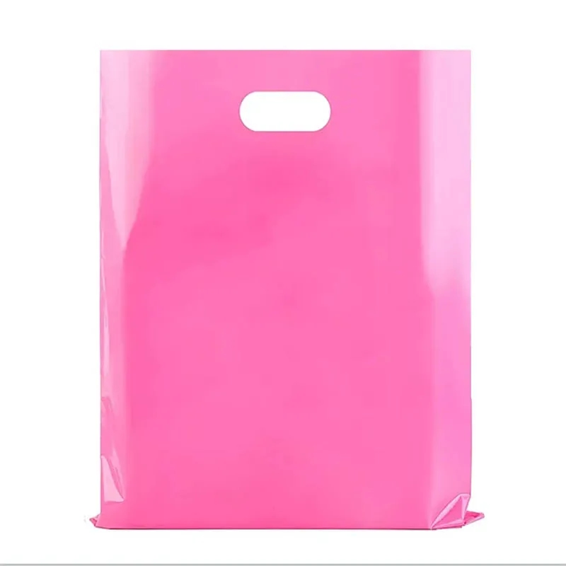 Retail Clothing Packing Die Cut Handle Plastic Bags 4