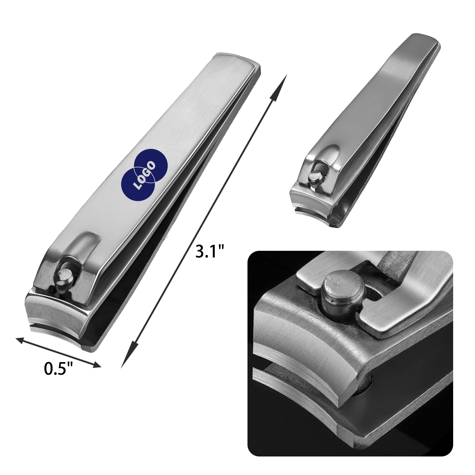Stylish Stainless Steel Nail Clippers 2