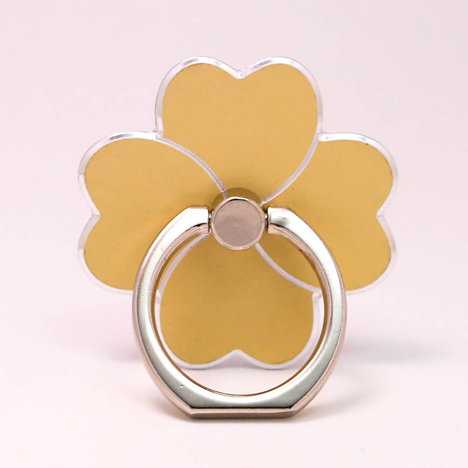 Metal 4-Leaf Clover 360 Degree Rotating Phone Ring Stand 7