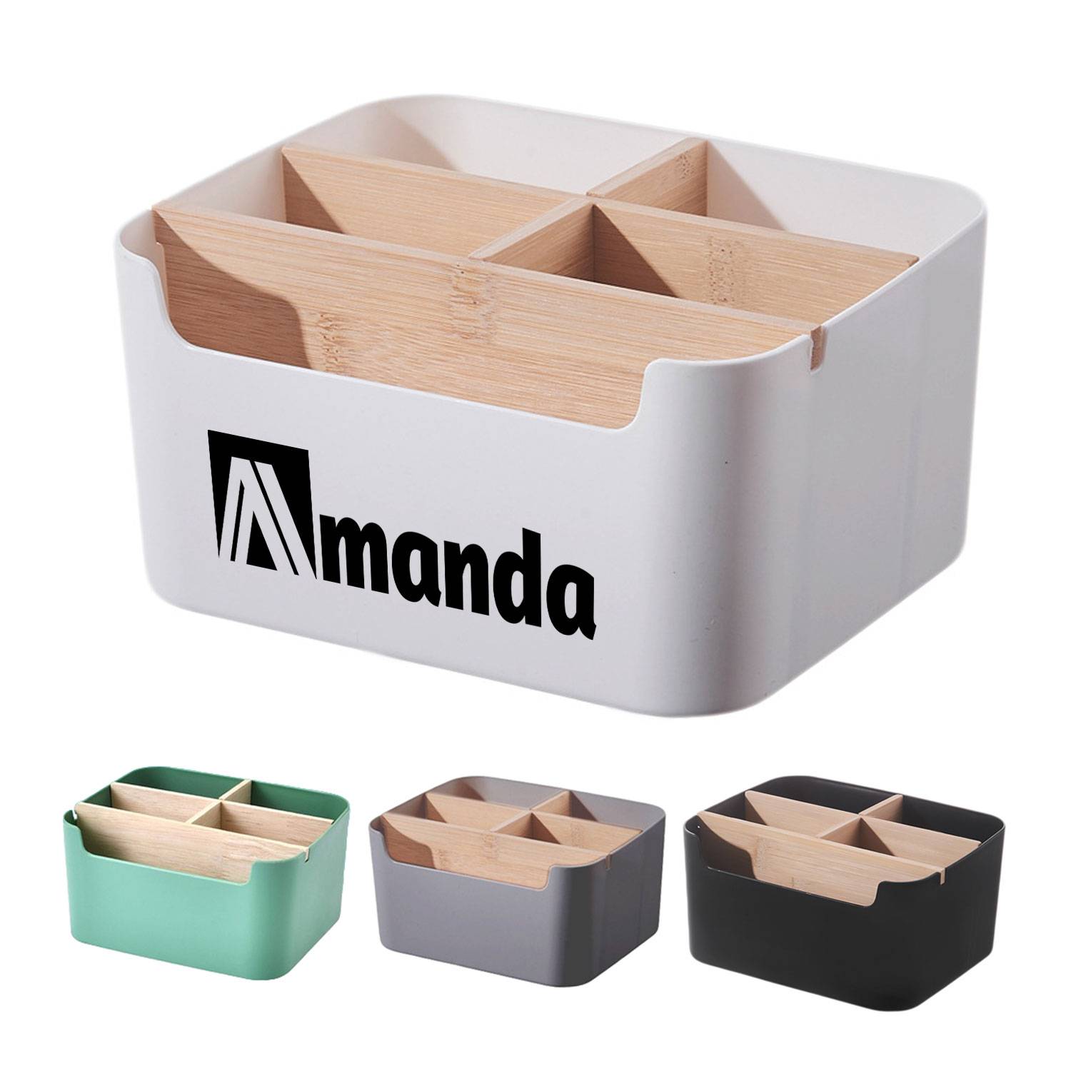 Bamboo Desk Organizer 2