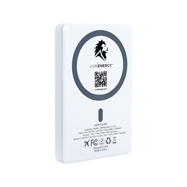 Lion Energy CLAW 10000 mAh Magsafe PD20W Fast Charge Powerbank 25