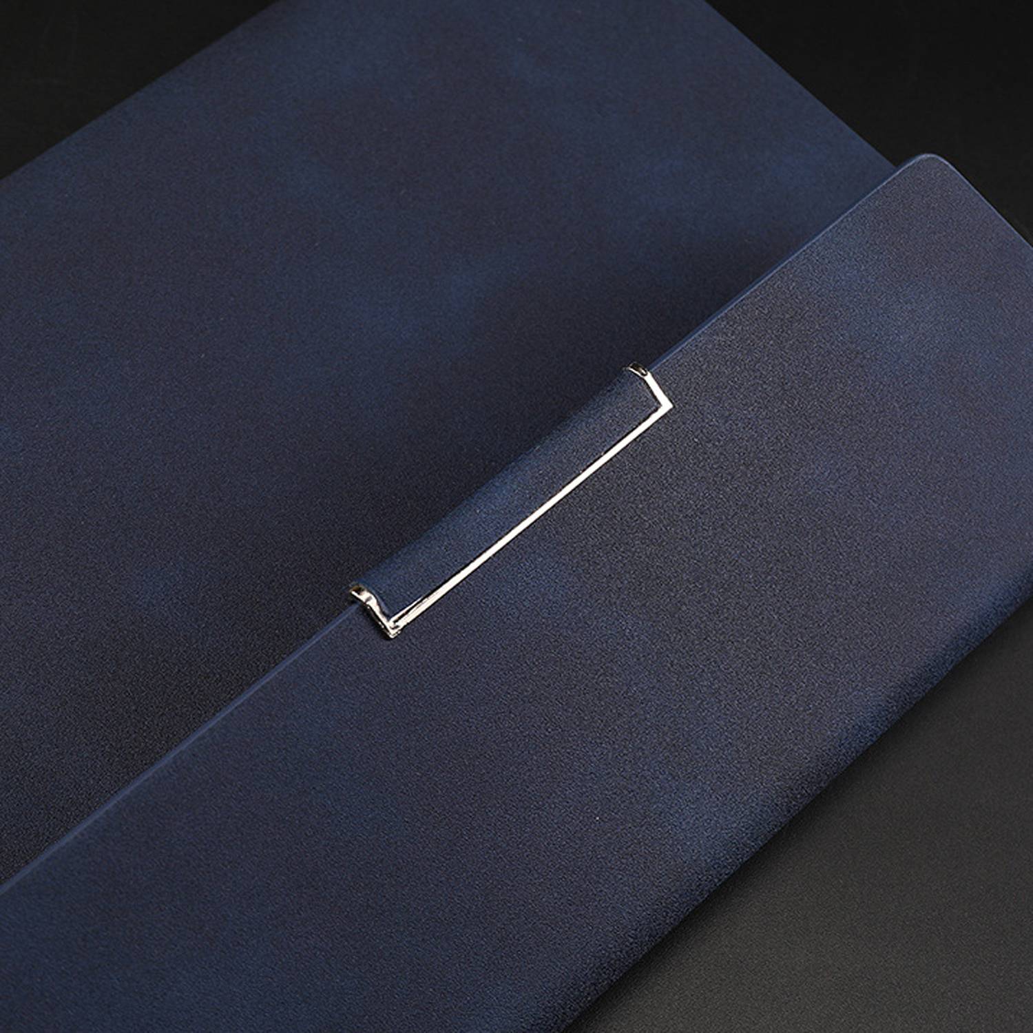 A5 PU Leather Loose Leaf Magnetic Notebook w/ Card Slots 5