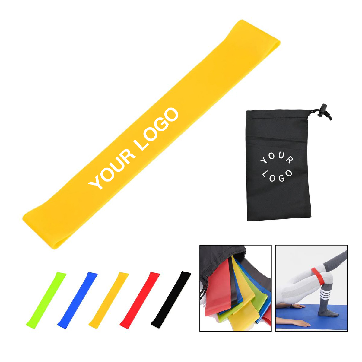 Elastic Yoga Band 5 Piece Resistance 7