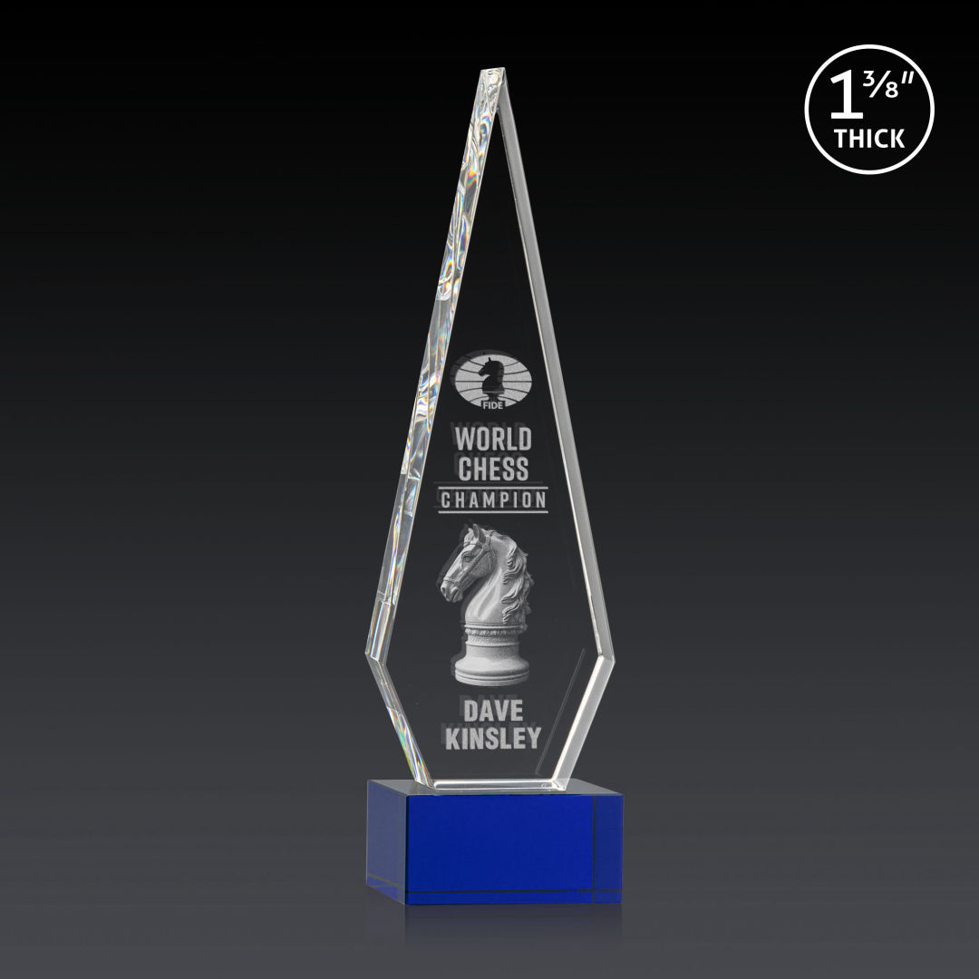 Springfield 3D Award on Hancock Base - Blue 7