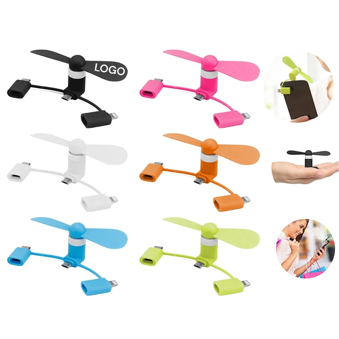 Mini USB Portable Cell Phone Fan 5