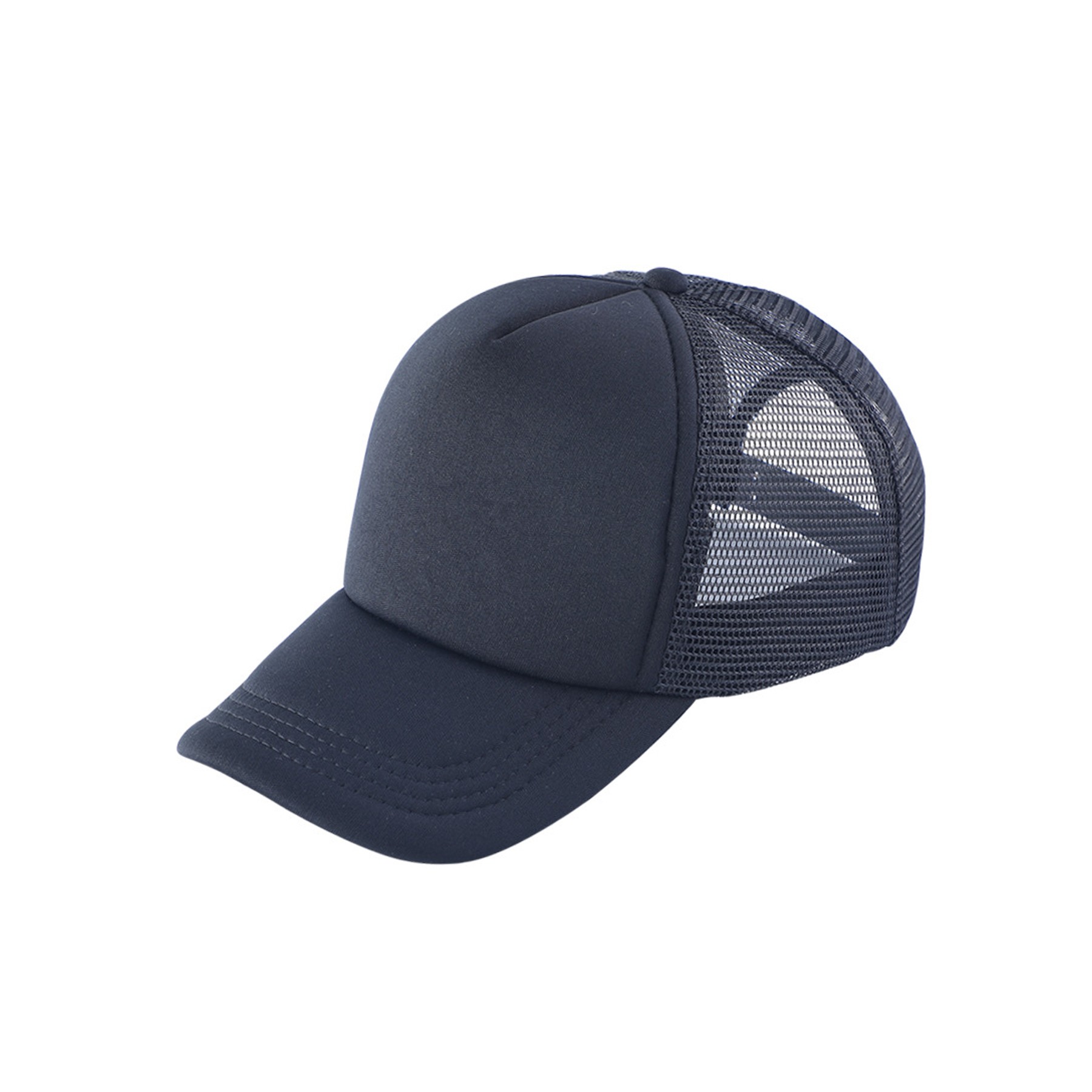 Curved Visor Baseball Cap W/ Mesh Back 2