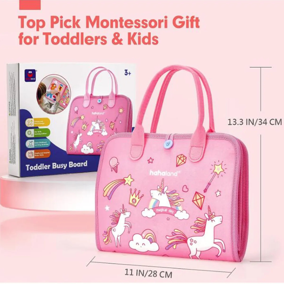 Busy Board - 7 in 1 Toddler Learning Activities Toys 6