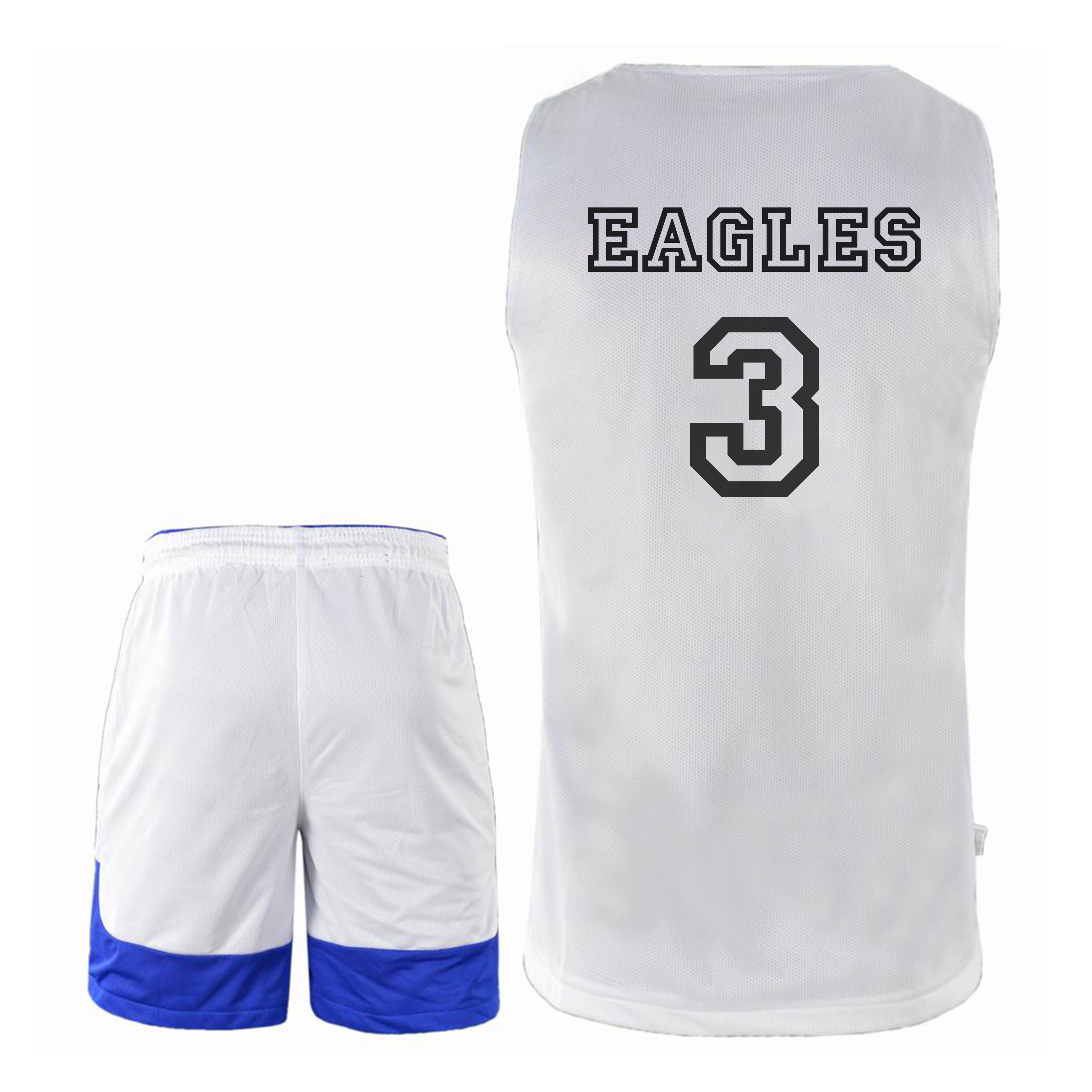 Reversible Personalized Basketball Uniform - Jersey and Shorts Set 8