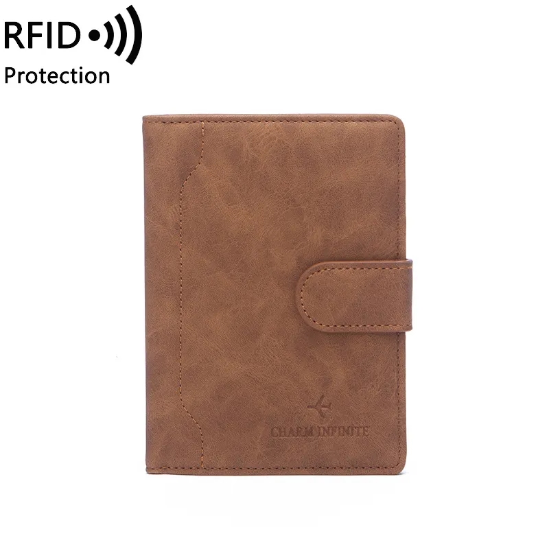 RFID Blocking Travel Passport Holder Cover Slim Id Card Case 6